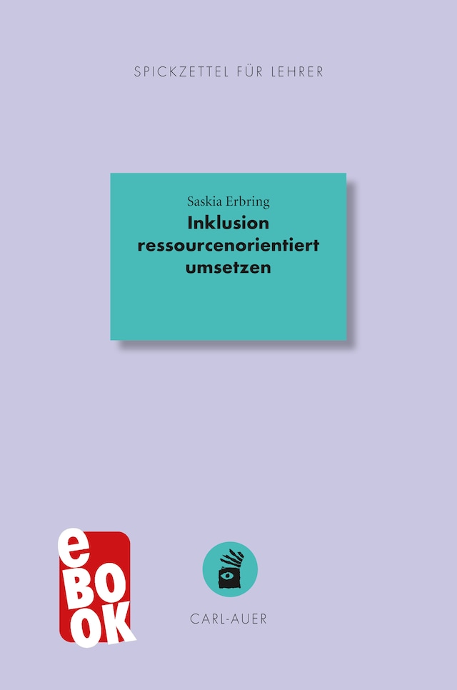 Buchcover für Inklusion ressourcenorientiert umsetzen