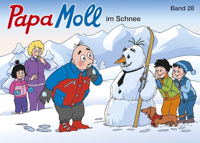 Buchcover für Papa Moll im Schnee