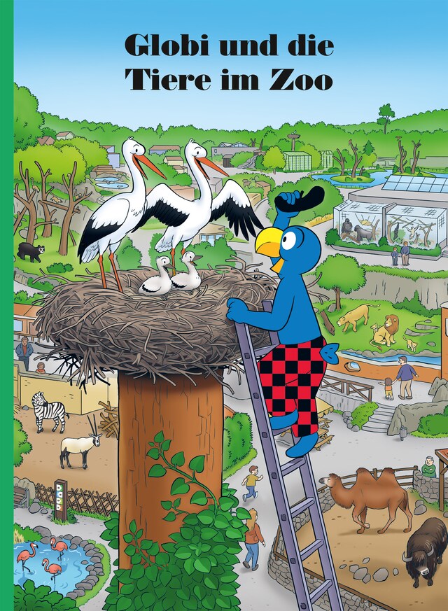 Portada de libro para Globi und die Tiere im Zoo