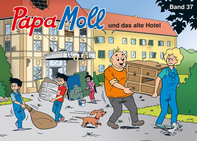 Boekomslag van Papa Moll und das alte Hotel