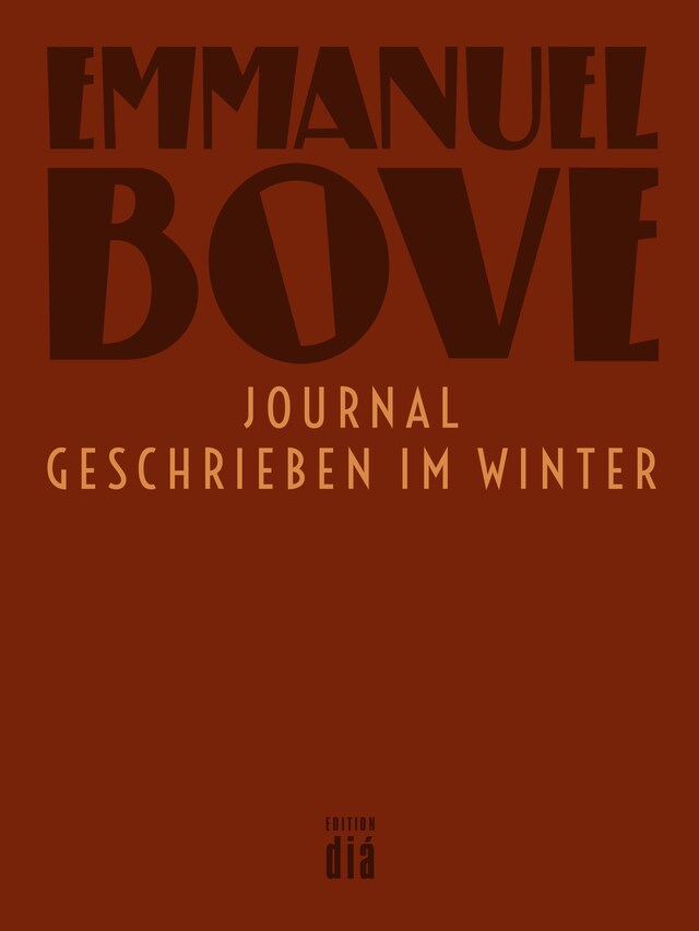 Kirjankansi teokselle Journal – geschrieben im Winter