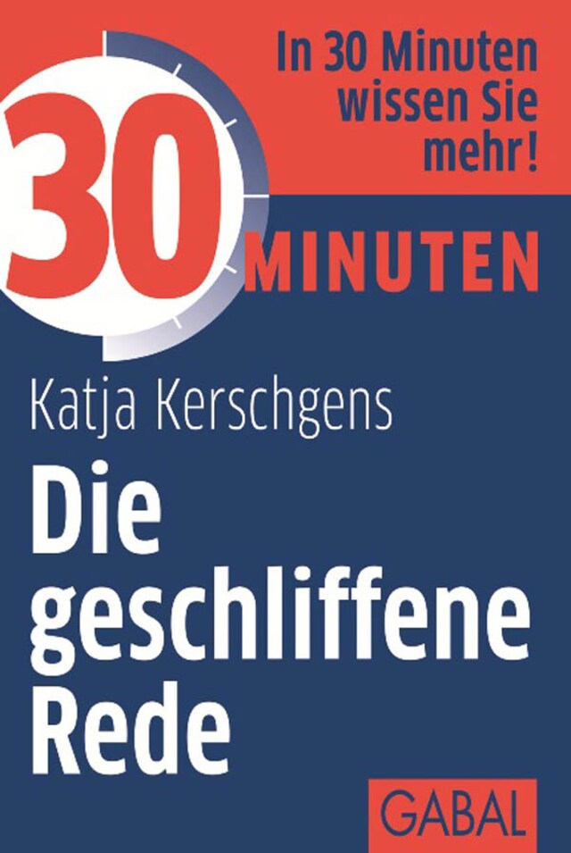 Portada de libro para 30 Minuten Die geschliffene Rede