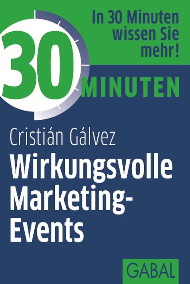 Boekomslag van 30 Minuten Wirkungsvolle Marketing-Events