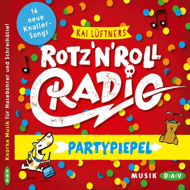 Buchcover für ROTZ ‘N’ ROLL RADIO – Partypiepel