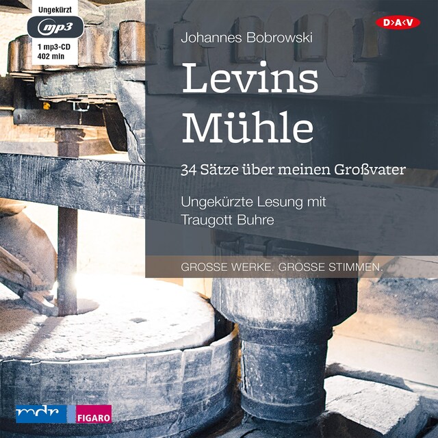 Buchcover für Levins Mühle. 34 Sätze über meinen Großvater