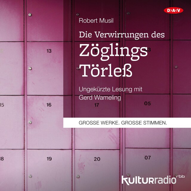 Buchcover für Die Verwirrungen des Zöglings Törleß