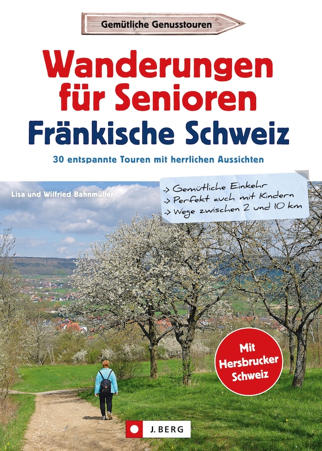 Buchcover für Wanderführer Senioren: Wanderungen für Senioren Fränkische Schweiz. 30 entspannte Touren.