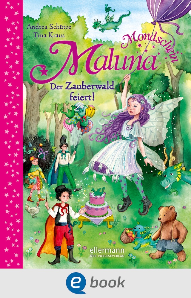 Boekomslag van Maluna Mondschein. Der Zauberwald feiert!