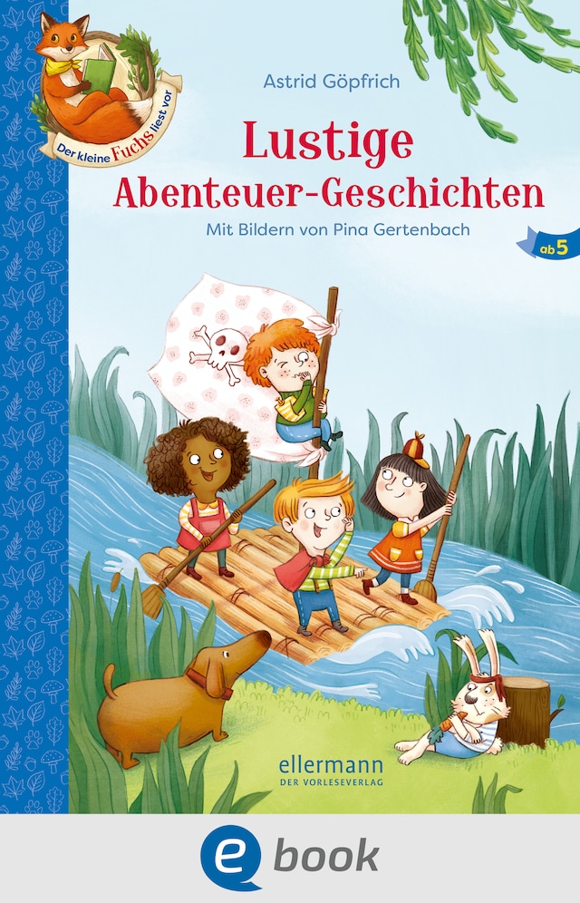 Couverture de livre pour Der kleine Fuchs liest vor. Lustige Abenteuer-Geschichten