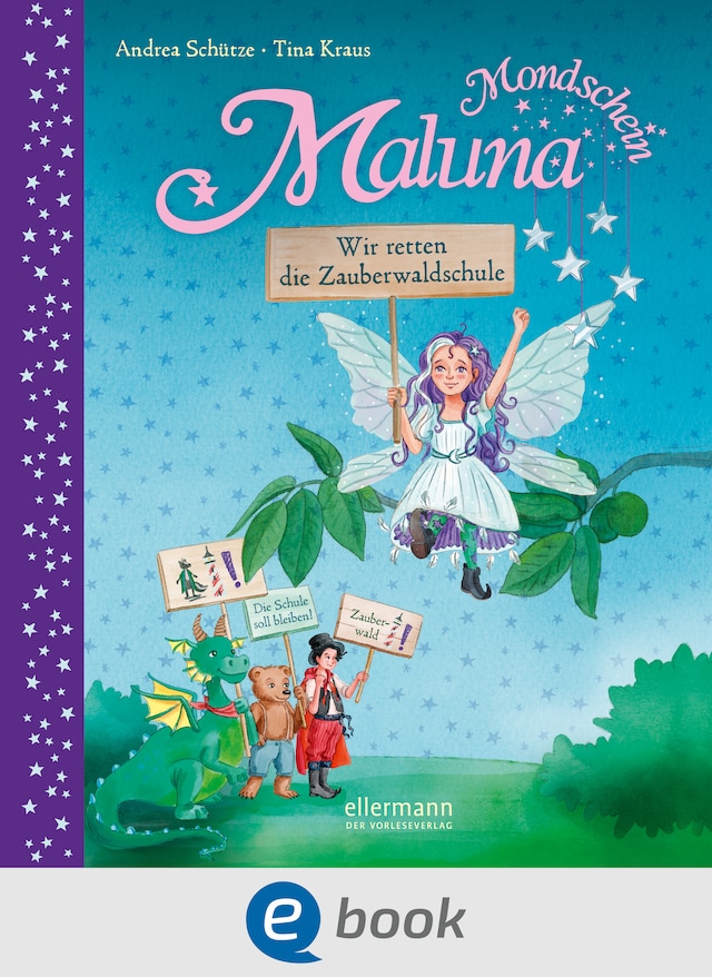 Copertina del libro per Maluna Mondschein. Wir retten die Zauberwaldschule!