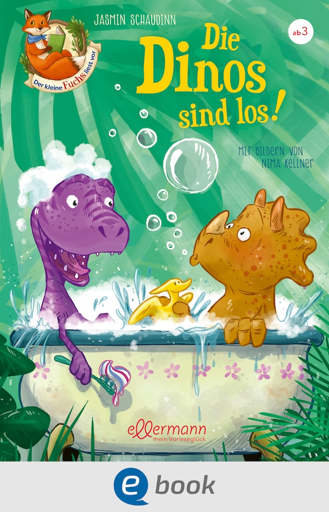 Book cover for Der kleine Fuchs liest vor. Die Dinos sind los!