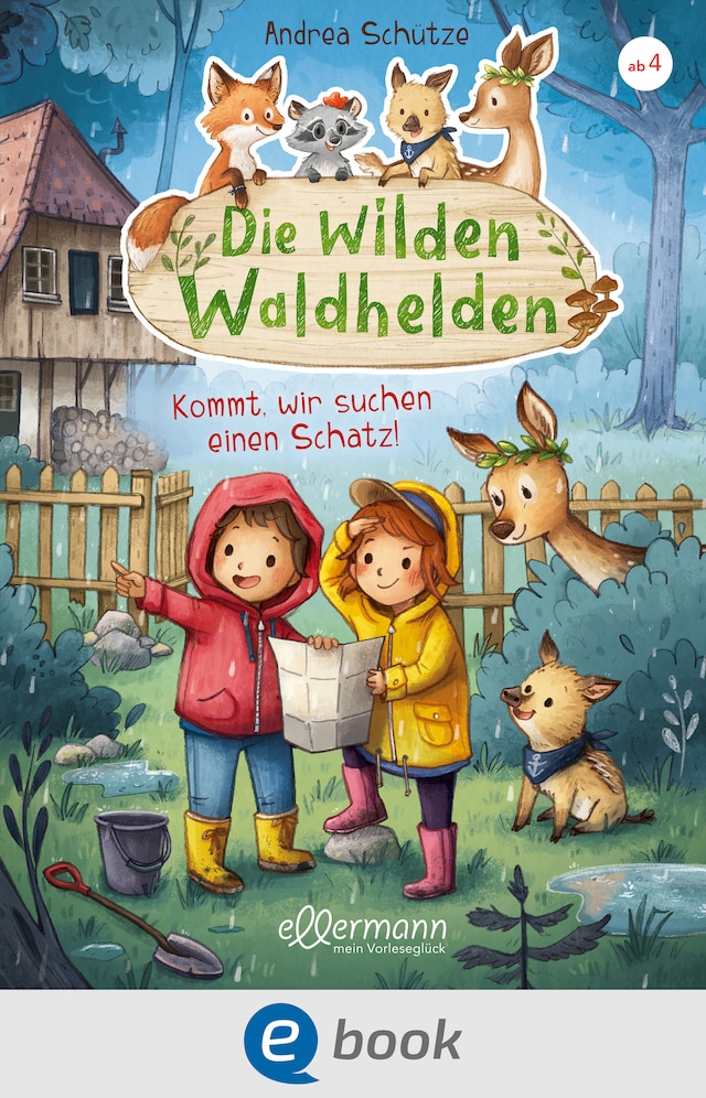 Copertina del libro per Die wilden Waldhelden. Kommt, wir suchen einen Schatz!