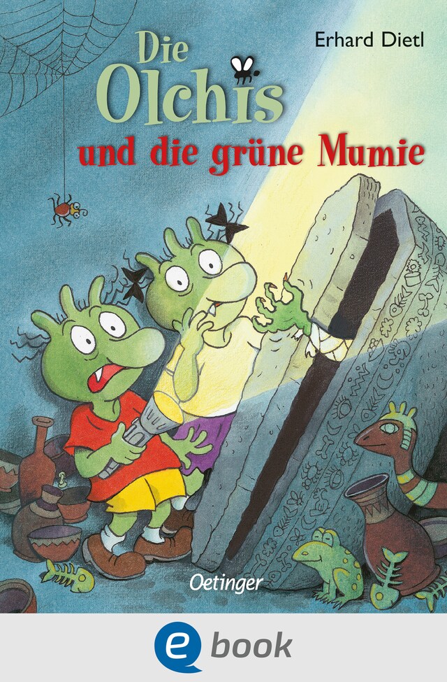 Kirjankansi teokselle Die Olchis und die grüne Mumie