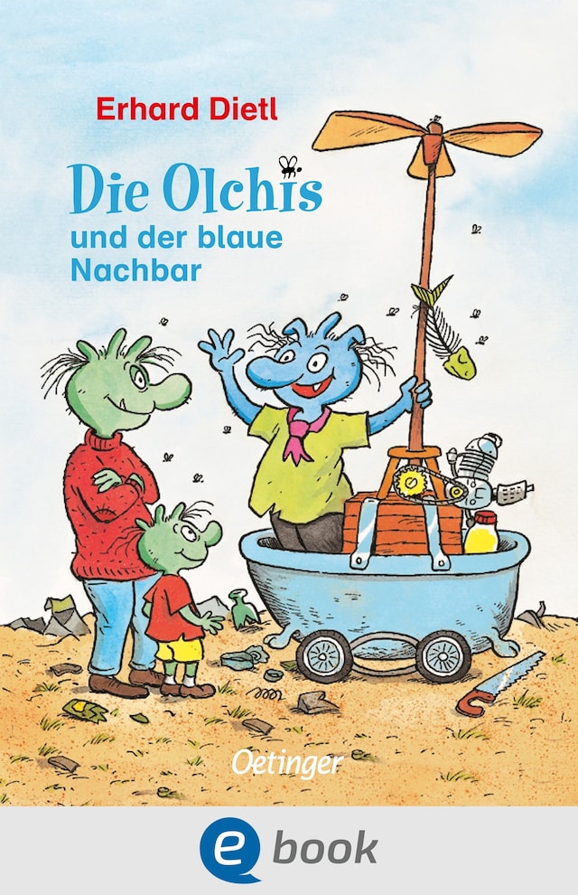 Buchcover für Die Olchis und der blaue Nachbar