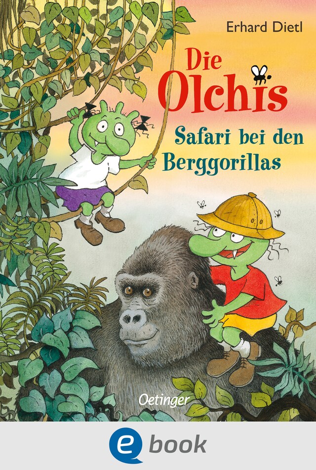 Buchcover für Die Olchis. Safari bei den Berggorillas