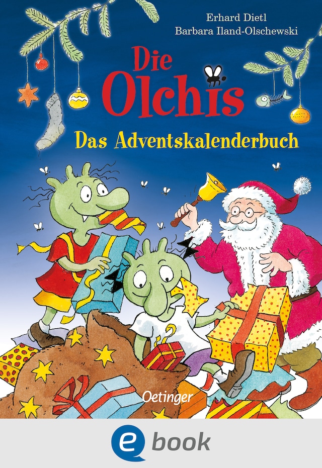 Buchcover für Die Olchis. Das Adventskalenderbuch