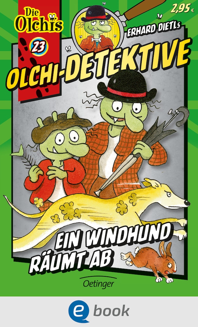 Kirjankansi teokselle Olchi-Detektive 23. Ein Windhund räumt ab