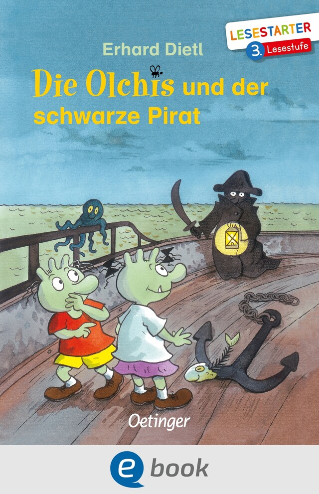 Kirjankansi teokselle Die Olchis und der schwarze Pirat