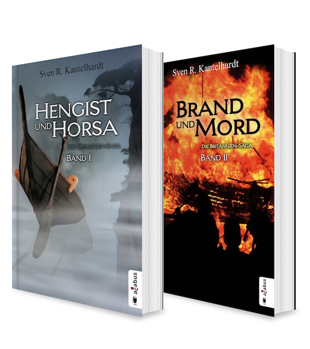 Buchcover für Die Britannien-Saga. Band 1 und 2: Hengist und Horsa / Brand und Mord