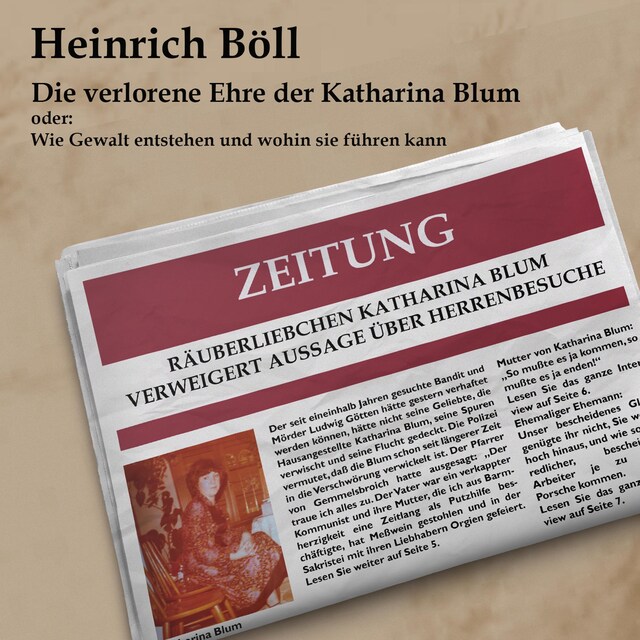 Book cover for Die verlorene Ehre der Katahrina Blum