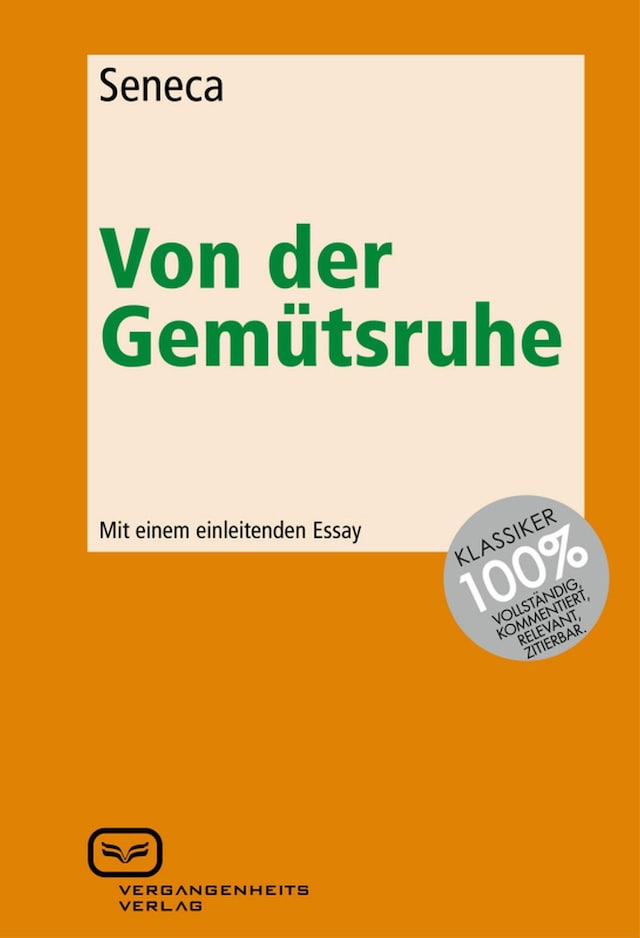 Okładka książki dla Von der Gemütsruhe