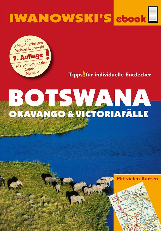 Boekomslag van Botswana - Okavango und Victoriafälle - Reiseführer von Iwanowski