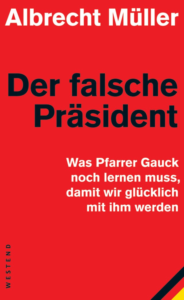 Kirjankansi teokselle Der falsche Präsident