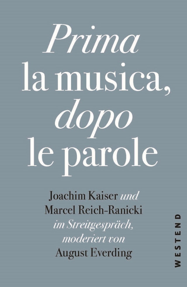 Buchcover für Prima la Musica, dopo le parole