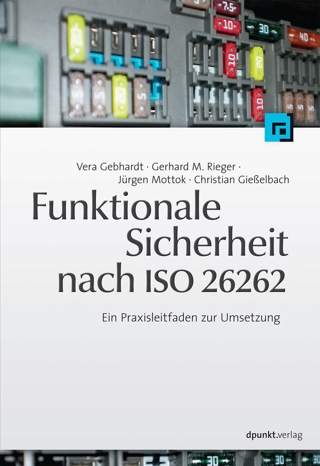 Kirjankansi teokselle Funktionale Sicherheit nach ISO 26262