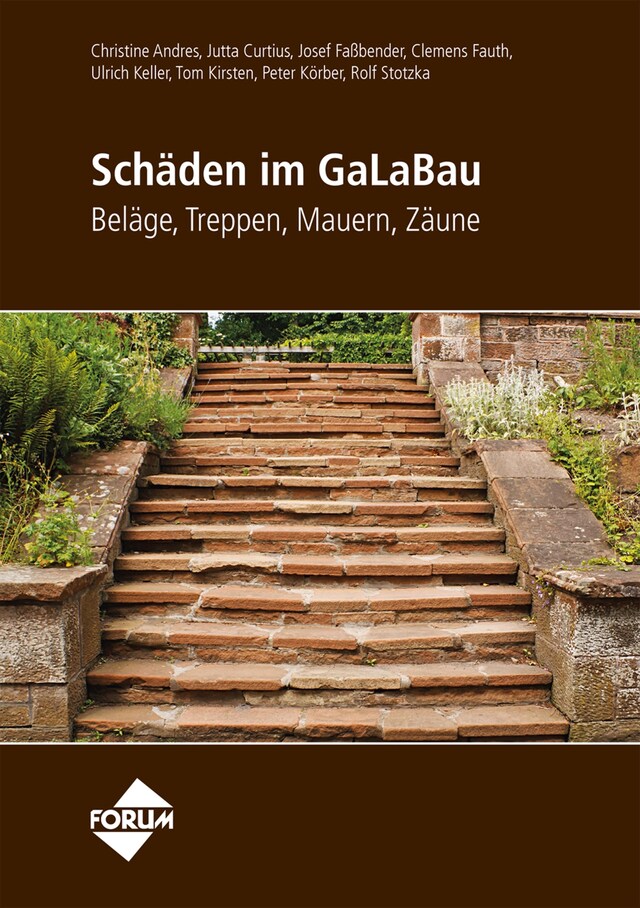 Buchcover für Schäden im GaLaBau - Beläge, Treppen, Mauern, Zäune