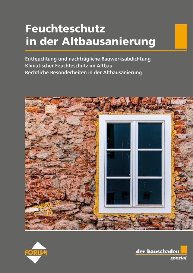 Buchcover für der bauschaden Spezial Feuchteschutz in der Altbausanierung