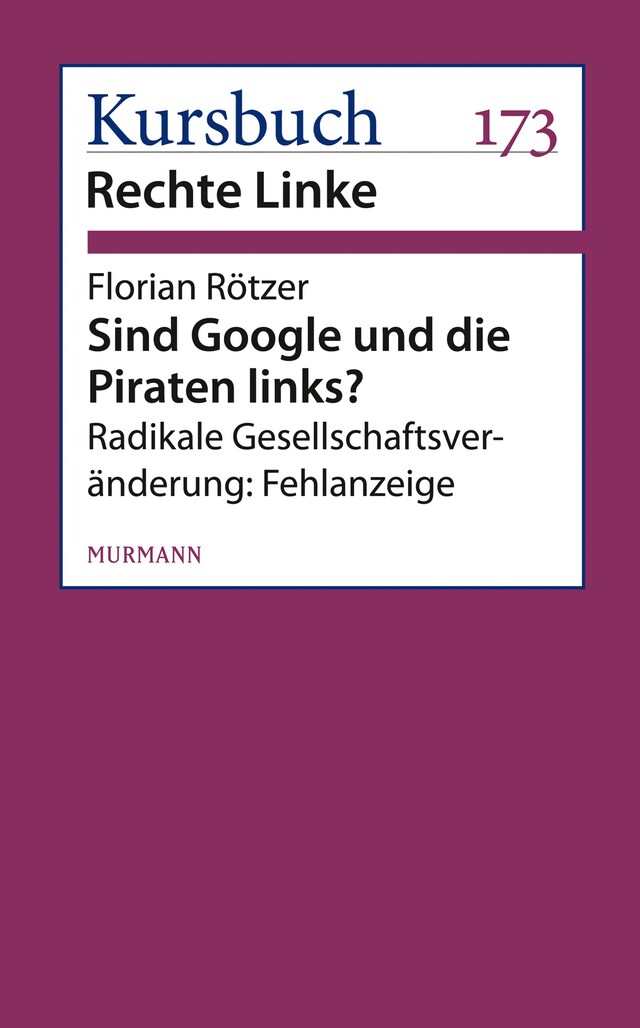 Buchcover für Sind Google und die Piraten links?