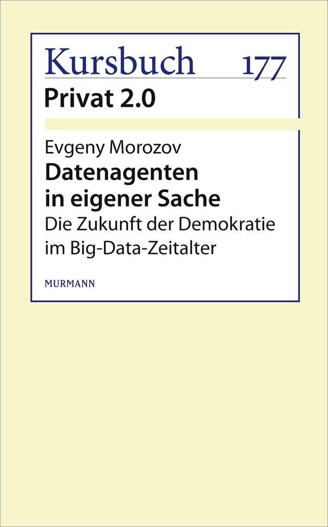 Book cover for Datenagenten in eigener Sache