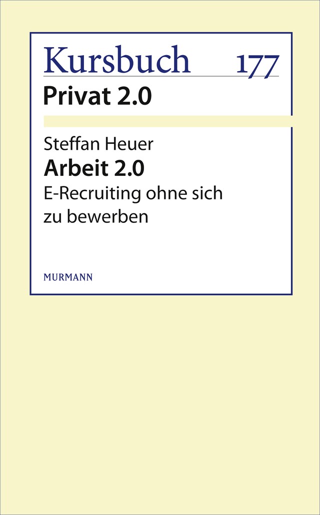 Buchcover für Arbeit 2.0