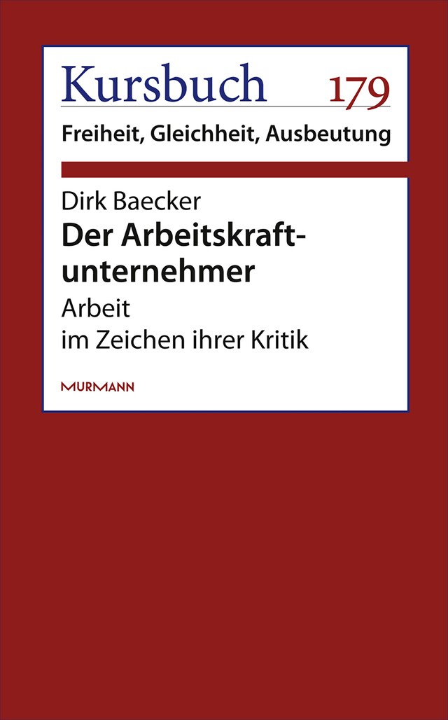 Bogomslag for Der Arbeitskraftunternehmer