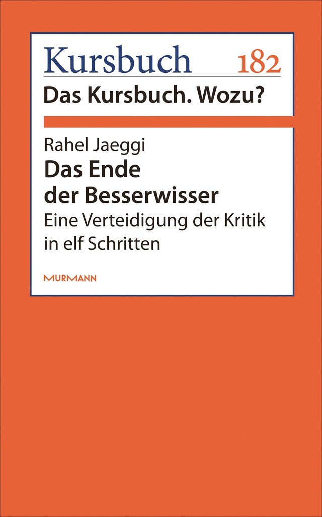 Book cover for Das Ende der Besserwisser