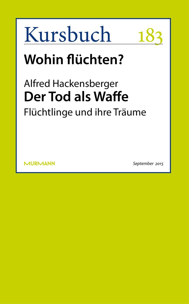 Book cover for Der Tod als Waffe