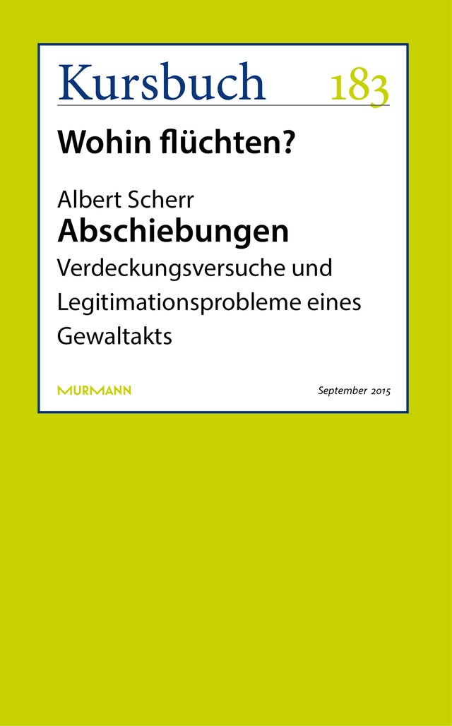 Buchcover für Abschiebungen