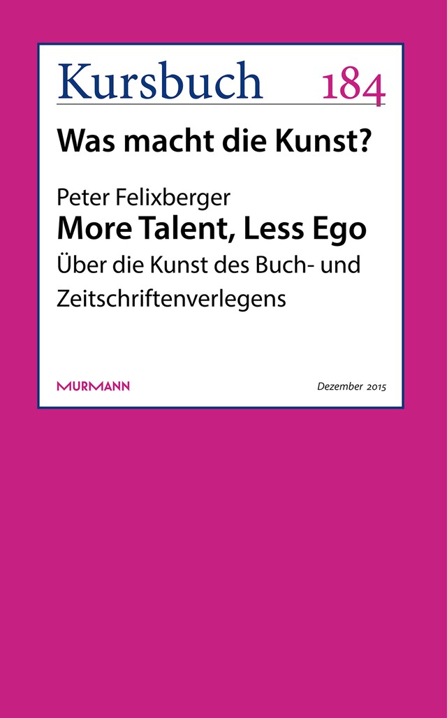 Copertina del libro per More Talent, Less Ego