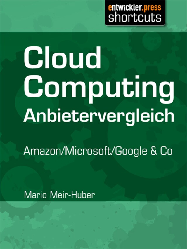 Kirjankansi teokselle Cloud Computing Anbietervergleich