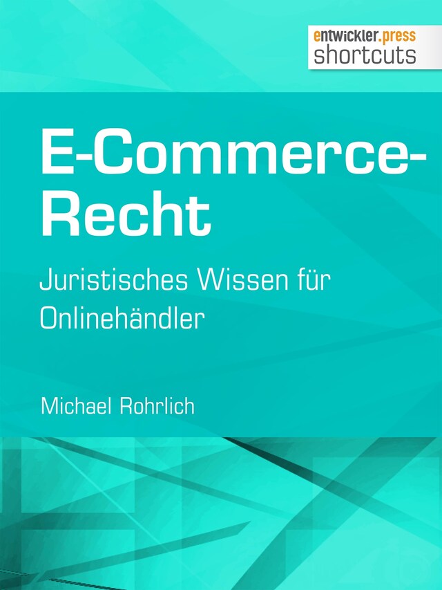 Buchcover für E-Commerce-Recht