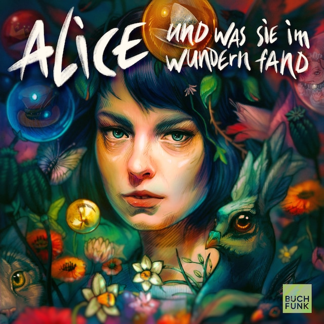 Book cover for Alice und was sie im Wundern fand - Ein Hörspiel nach Motiven von Lewis Caroll