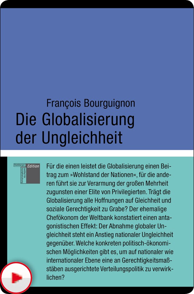 Boekomslag van Die Globalisierung der Ungleichheit