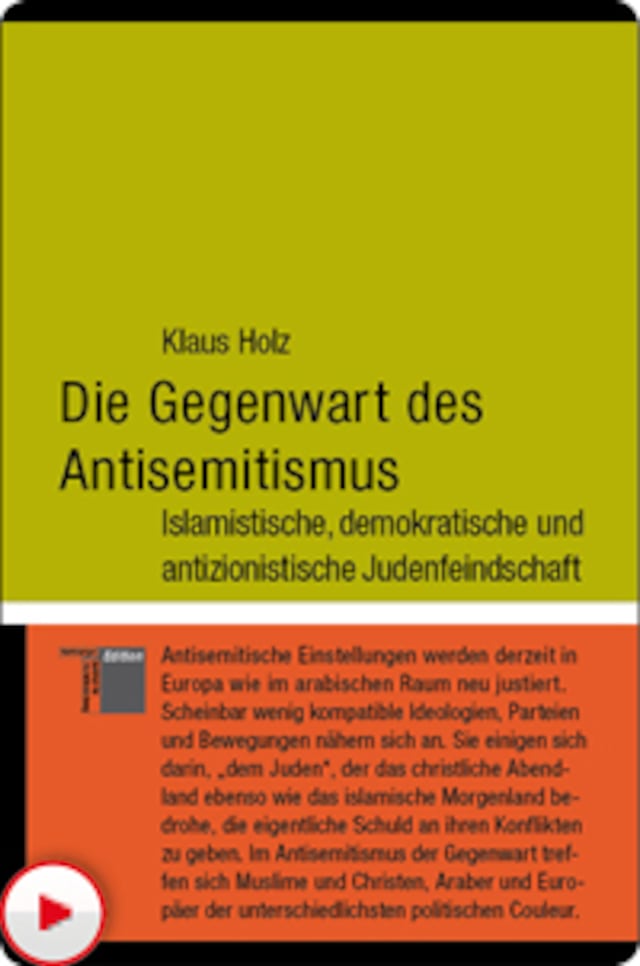 Couverture de livre pour Die Gegenwart des Antisemitismus