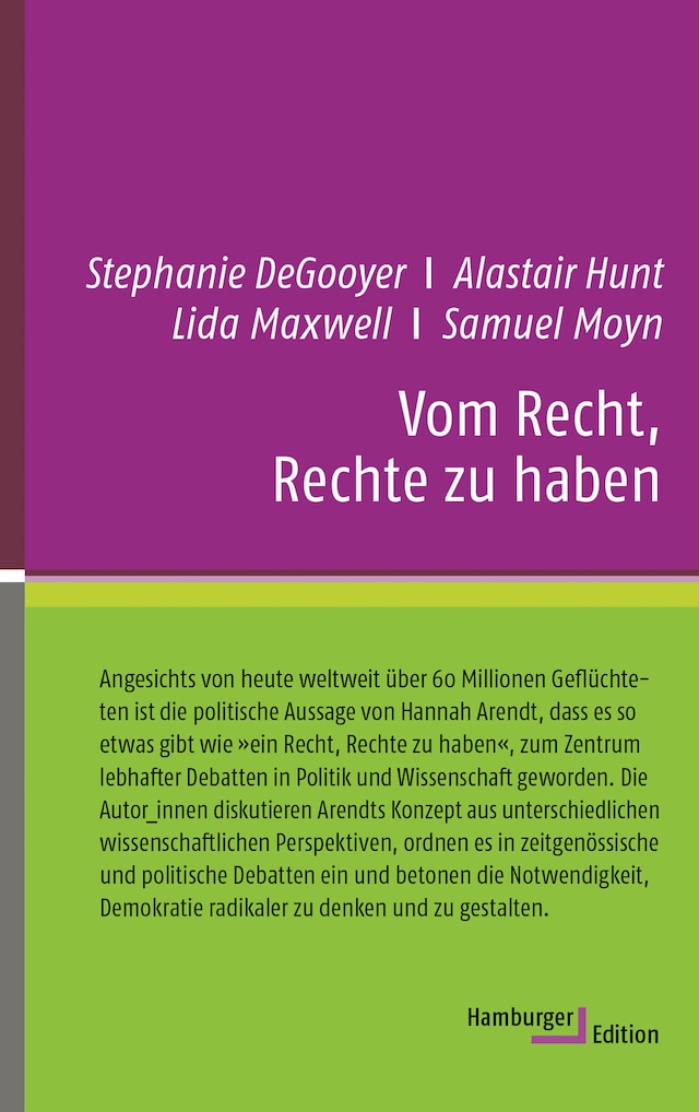 Book cover for Vom Recht, Rechte zu haben