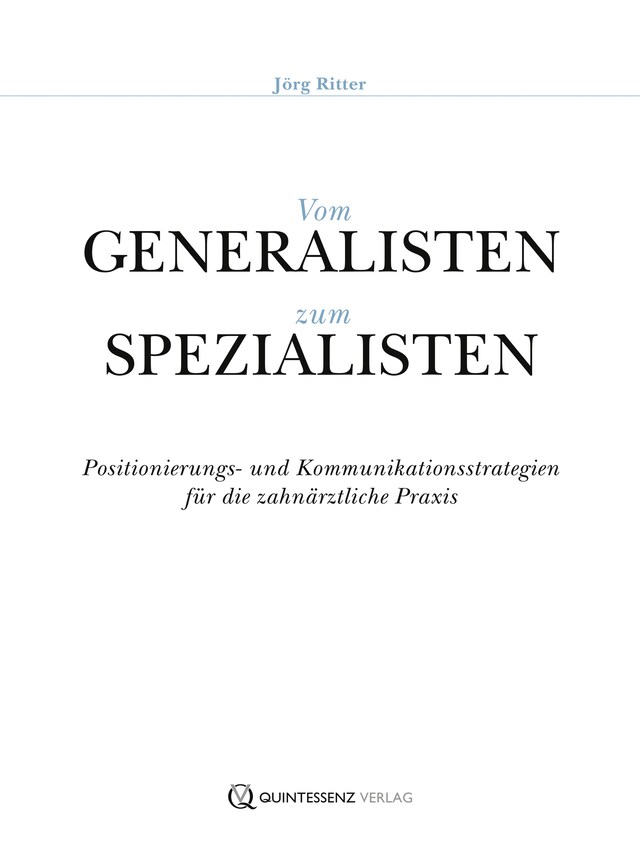 Okładka książki dla Vom Generalisten zum Spezialisten
