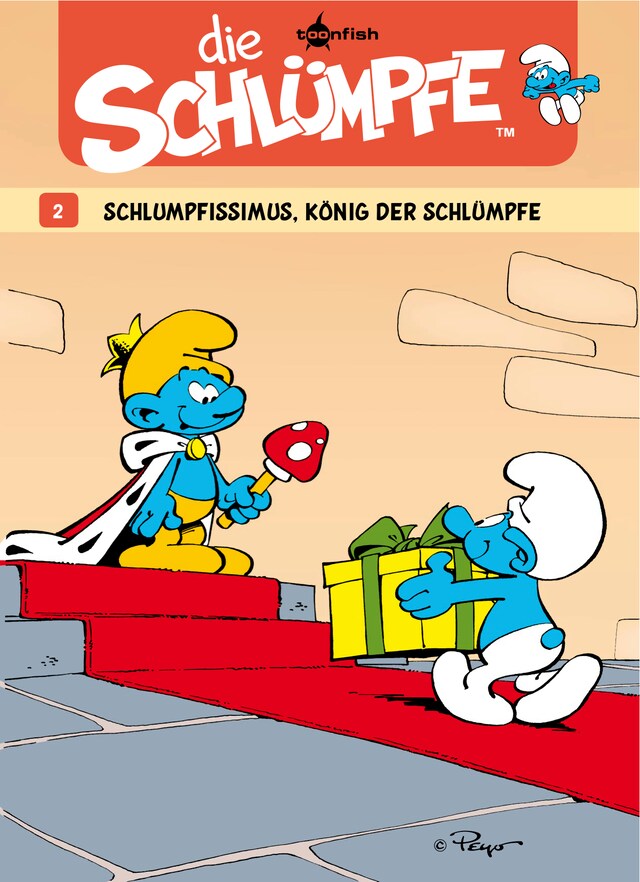 Copertina del libro per Die Schlümpfe 02. Schlumpfissimus, König der Schlümpfe