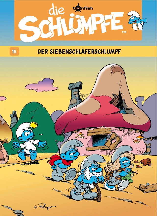 Okładka książki dla Die Schlümpfe 15. Der Siebenschläferschlumpf