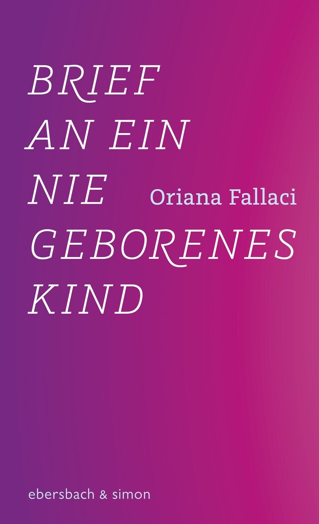 Okładka książki dla Brief an ein nie geborenes Kind