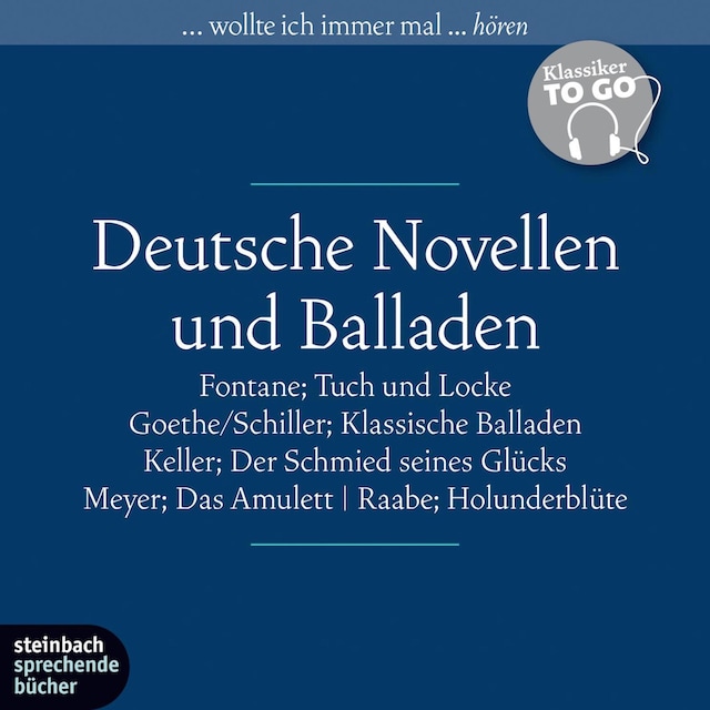 Book cover for Deutsche Novellen - Ausgewählte Novellen und Balladen (Ungekürzt)